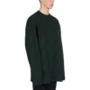 Jersey de punto de lana con cuello redondo y logotipo integral «Dark Green» 657400T15673050