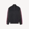 Jersey híbrido con cremallera para hombre en gris oscuro Jersey híbrido con cremallera para hombre en gris oscuro