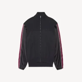 Jersey híbrido con cremallera para hombre en gris oscuro Jersey híbrido con cremallera para hombre en gris oscuro