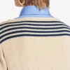 Jersey híbrido de mujer en azul marino/blanco Jersey híbrido de mujer en azul marino/blanco
