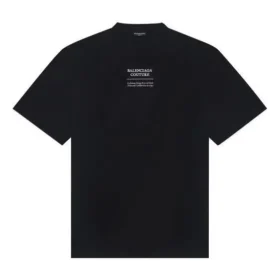 Jersey holgado de manga corta, colección Otoño-Invierno 2021, negro 651795TJV900107
