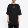 Jersey holgado de manga corta, colección Otoño-Invierno 2021, negro 651795TJV900107