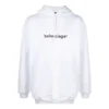 Jersey oversize con logotipo de Balenciaga para hombre, blanco, 570811TIV559040