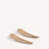 Juego de 2 pinzas con clip Holli XXL para mujer en beige/plata brillante Juego de 2 pinzas con clip Holli XXL para mujer en beige/plata brillante