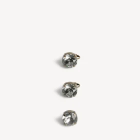 Juego de pendientes de gala para mujer en oro oscuro/cristal