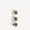 Juego de pendientes de gala para mujer en oro oscuro/cristal Juego de pendientes de gala para mujer en oro oscuro/cristal