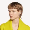 Juego de pendientes de gala para mujer en oro oscuro/cristal Juego de pendientes de gala para mujer en oro oscuro/cristal