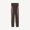 Leggings técnicos para mujer en marrón caqui/rosa neón Leggings técnicos para mujer en marrón caqui/rosa neón