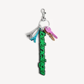 Llavero/colgante de moto para mujer de Balenciaga en verde/negro