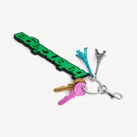 Llavero/colgante de moto para mujer de Balenciaga en verde/negro