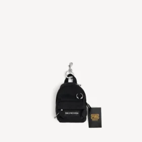 Llavero/colgante para mochila Balenciaga Explorer Micro para hombre (PUBG/PUBG M) en negro