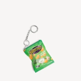 Llavero con colgante «chips» en verde