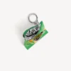 Llavero con colgante «chips» en verde