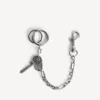 Llavero Neverlost para hombre en plata envejecida