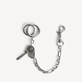 Llavero Neverlost para hombre en plata envejecida