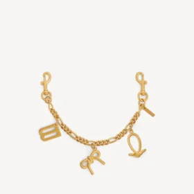 Llavero para mujer con colgantes en dorado