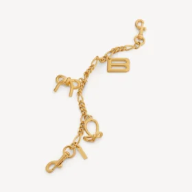 Llavero para mujer con colgantes en dorado