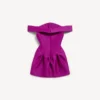 Minivestido de mujer con hombros al aire en color morado Minivestido de mujer con hombros al aire en color morado