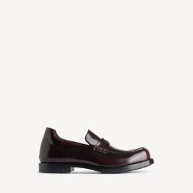 Mocasines cómodos para hombre en burdeos oscuro