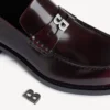 Mocasines cómodos para hombre en burdeos oscuro Mocasines cómodos para hombre en burdeos oscuro