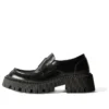 Mocasines Tractor «Piel de becerro lisa negra» 760433WA8E91000