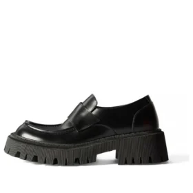 Mocasines Tractor «Piel de becerro lisa negra» 760433WA8E91000