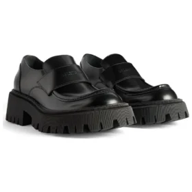 Mocasines Tractor «Piel de becerro lisa negra» 760433WA8E91000
