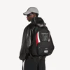 Mochila Explorer de Balenciaga para hombre | Colaboración con la NBA en negro/blanco/rojo bermellón