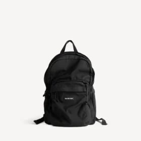 Mochila Explorer de múltiples bolsillos para hombre en color negro