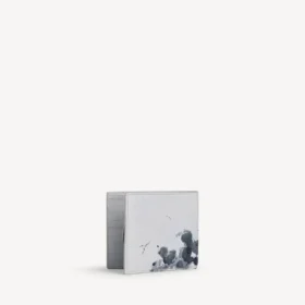 Monedero cuadrado plegable para hombre en gris claro
