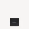 Monedero cuadrado plegable para hombres en color negro