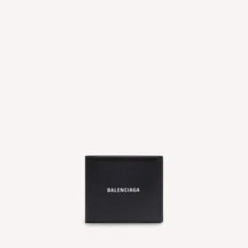 Monedero cuadrado plegable para hombres en color negro Monedero cuadrado plegable para hombres en color negro
