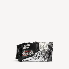 Monedero tipo clutch «Chips» en negro