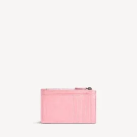 Monedero y tarjetero largo «City» para mujer en rosa vintage