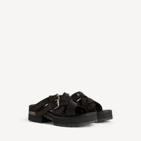 Mules abiertas Venom para mujer en marrón