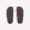 Mules abiertos de pelo sintético para mujer en rosa dulce Mules abiertos de pelo sintético para mujer en rosa dulce