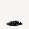 Mules con cinturón para hombre en negro Mules con cinturón para hombre en negro