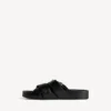 Mules con cinturón para hombre en negro Mules con cinturón para hombre en negro