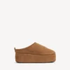 Mules de plataforma Alaska Soft para mujer en marrón/blanco Mules de plataforma Alaska Soft para mujer en marrón/blanco