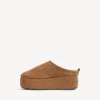 Mules de plataforma Alaska Soft para mujer en marrón/blanco Mules de plataforma Alaska Soft para mujer en marrón/blanco