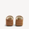 Mules de plataforma Alaska Soft para mujer en marrón/blanco Mules de plataforma Alaska Soft para mujer en marrón/blanco