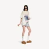Mules de plataforma Alaska Soft para mujer en marrón/blanco Mules de plataforma Alaska Soft para mujer en marrón/blanco