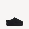 Mules de plataforma Alaska Soft para mujer en negro Mules de plataforma Alaska Soft para mujer en negro