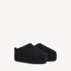 Mules de plataforma Alaska Soft para mujer en negro Mules de plataforma Alaska Soft para mujer en negro