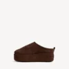 Mules de plataforma blanda «Alaska» para mujer en color espresso claro Mules de plataforma blanda «Alaska» para mujer en color espresso claro