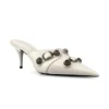 Mules de tacones Cagole «Piel de cordero blanca» 714253WAD4E9081