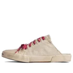 Mules «Paris» «Algodón desgastado blanco y goma blanca» 693952W3PA59060