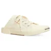 Mules «Paris» «Algodón desgastado blanco y goma blanca» 693953W3RC69090