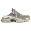Mules Triple S «Gris azul, doble espuma y malla» 755687W3SM11259