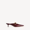 Mules urbanas para mujer en color merlot